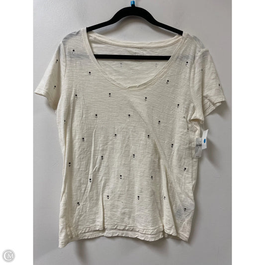 Top Short Sleeve By Gap In Cream, Size: Xs