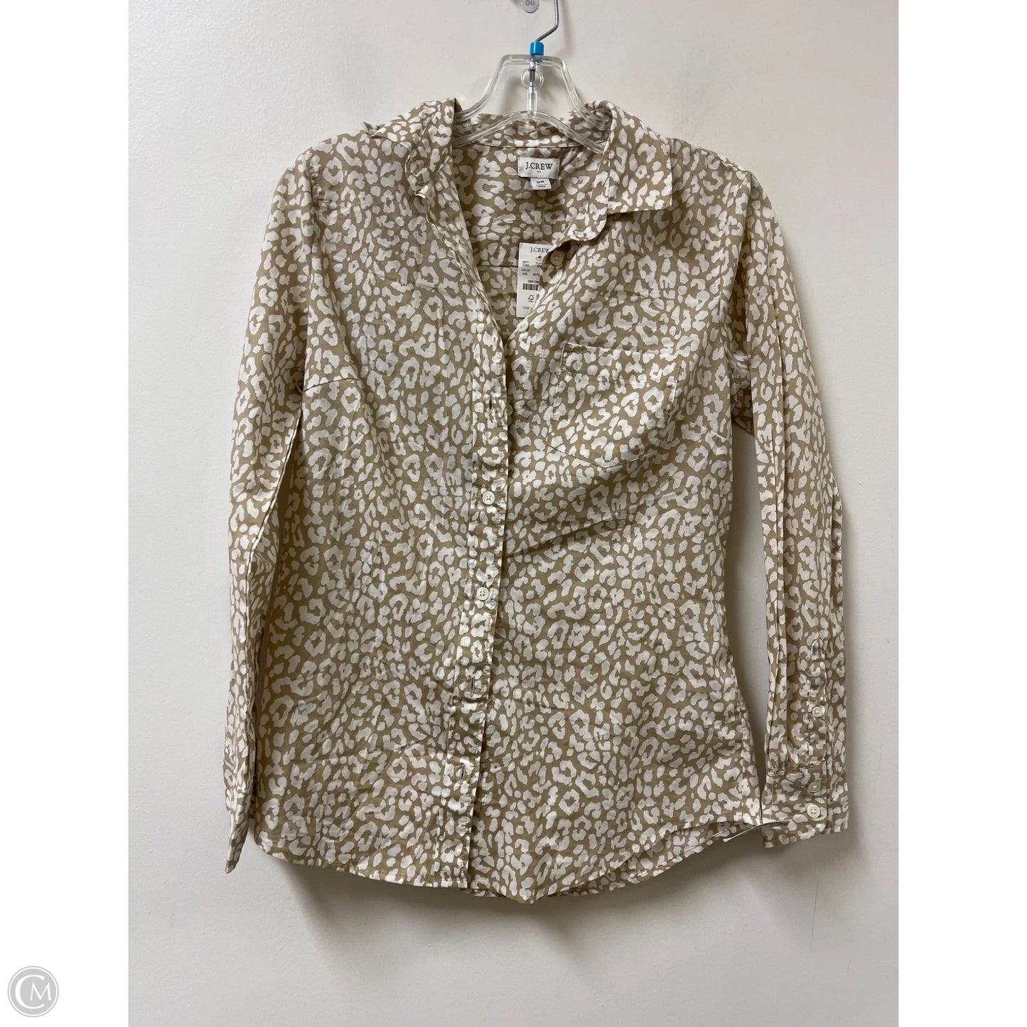 Blouse Long Sleeve By J. Crew In Animal Print, Size: Xs