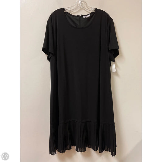 Dress Casual Short By Calvin Klein In Black, Size: 3x
