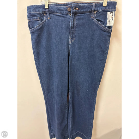 Jeans Wide Leg By Chicos In Blue Denim, Size: 12