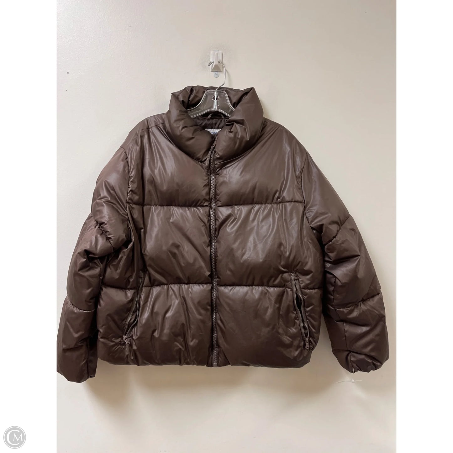 Jacket Puffer & Quilted By Old Navy In Brown, Size: L