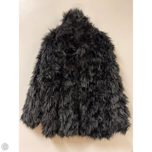 Coat Faux Fur & Sherpa By Vince Camuto In Black, Size: L