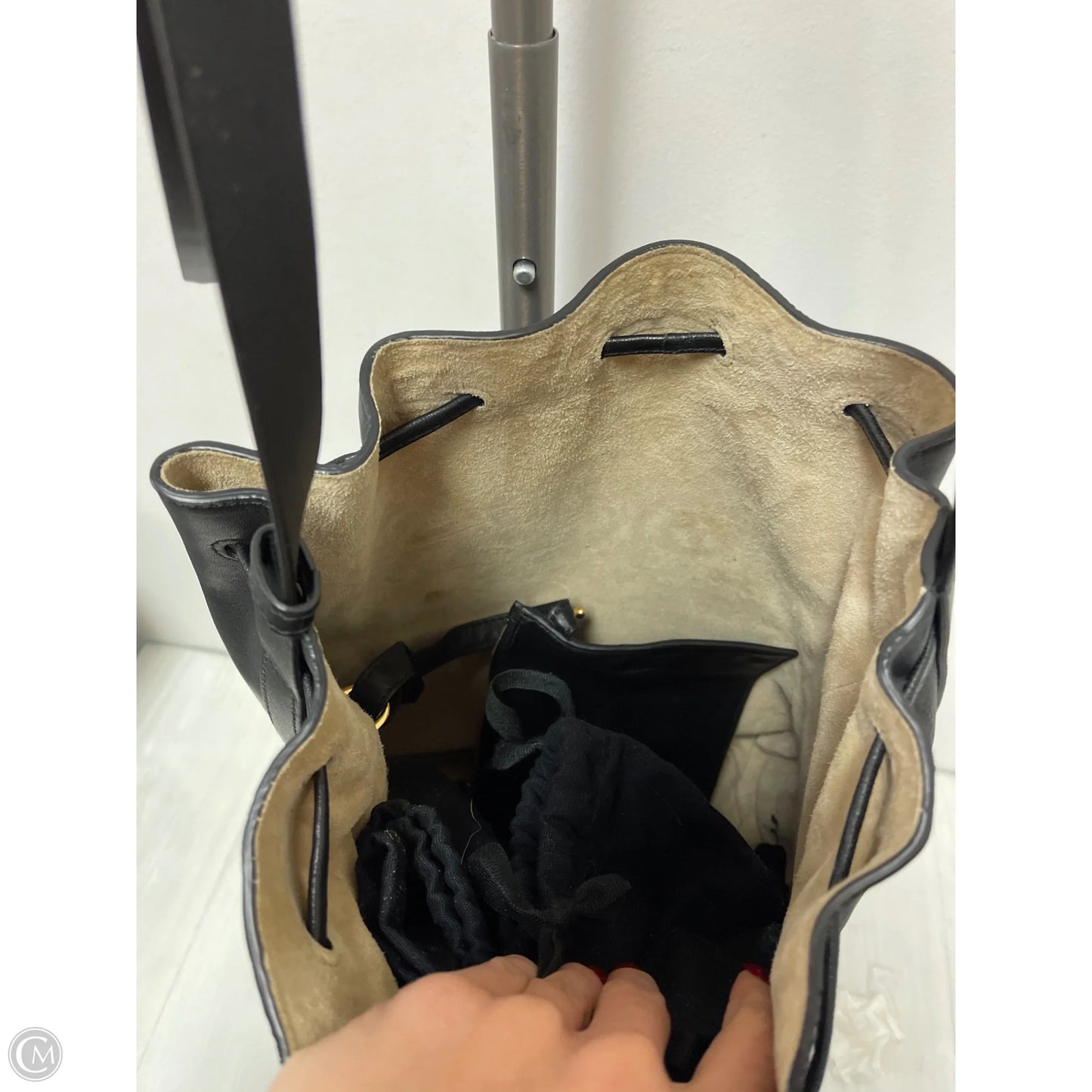 Handbag Leather By Cma, Size: Large