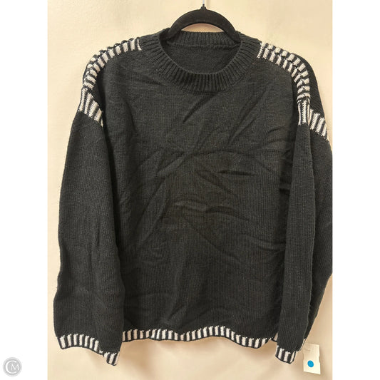 Sweater By Clothes Mentor In Black & White, Size: S