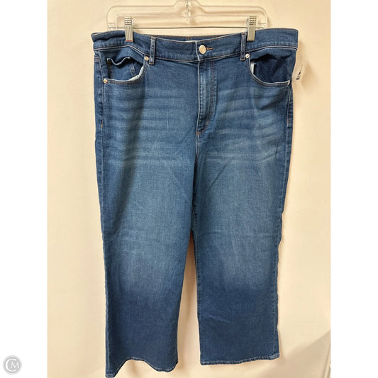 Jeans Wide Leg By Loft In Blue Denim, Size: 16