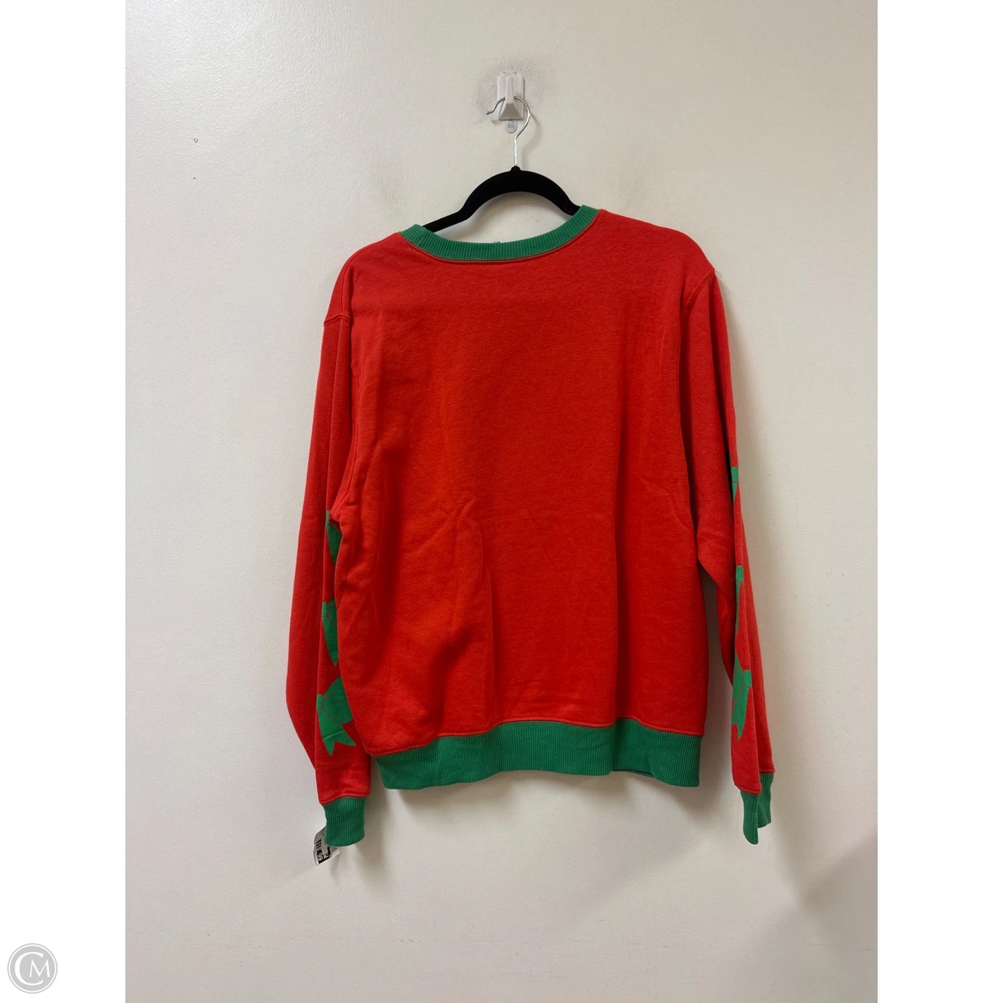 Sweatshirt Crewneck By Mighty Fine In Green & Red, Size: Xl