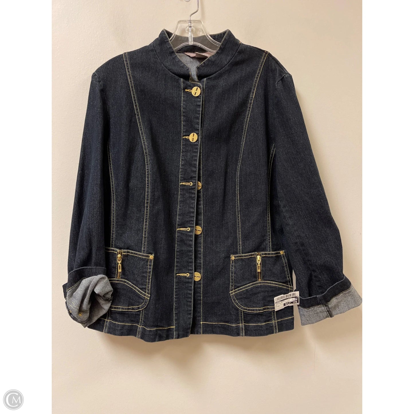 Jacket Denim By Tanjay In Blue Denim, Size: M