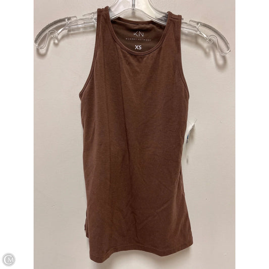 Tank Top By Clothes Mentor In Brown, Size: Xs