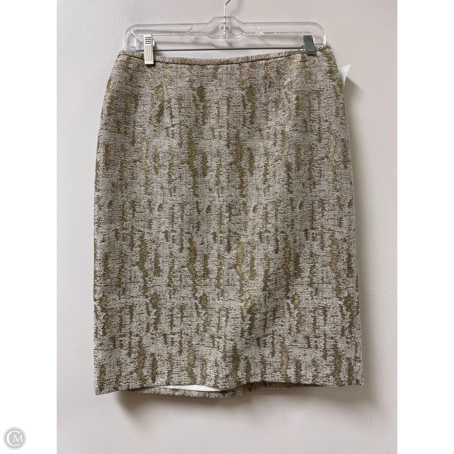 Skirt Midi By Calvin Klein In Gold, Size: 6