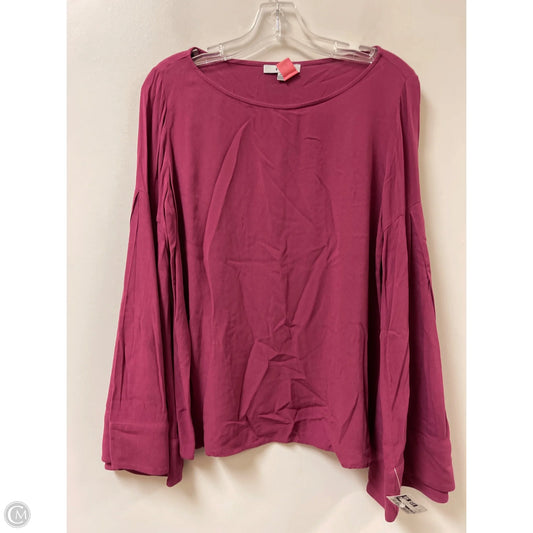 Top Long Sleeve By Ro & De In Purple, Size: M