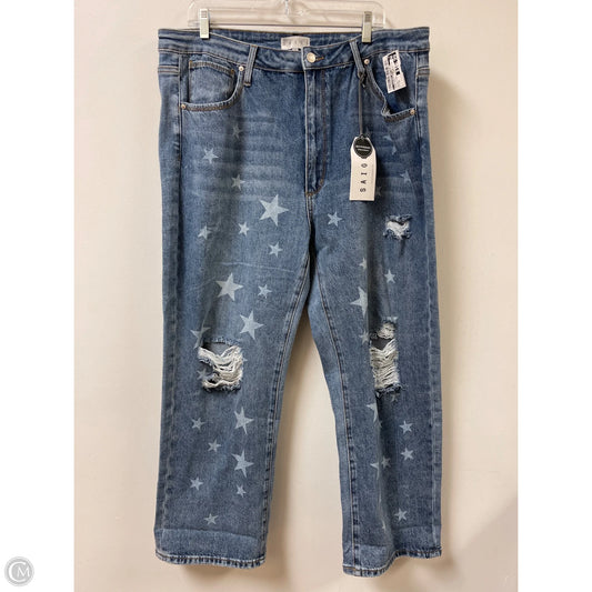 Jeans Boyfriend By Clothes Mentor In Blue Denim, Size: 22