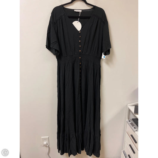 Dress Casual Maxi By Rusttydustty In Black, Size: 3x