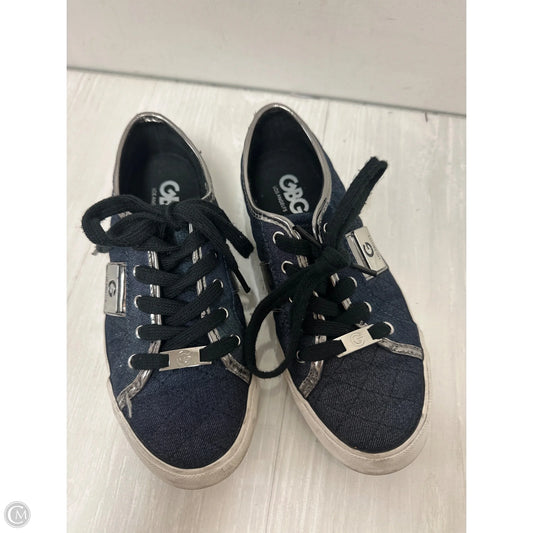 Shoes Sneakers By Clothes Mentor In Black & Blue, Size: 6