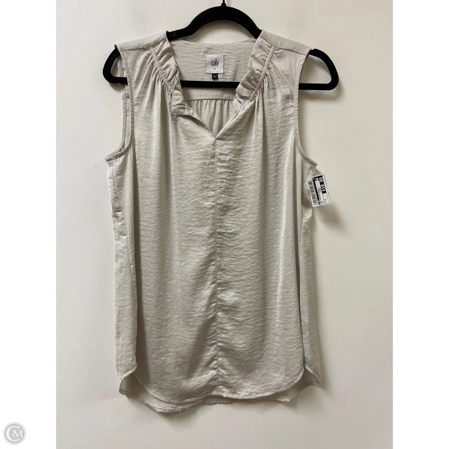 Top Sleeveless By Cabi In Grey, Size: S