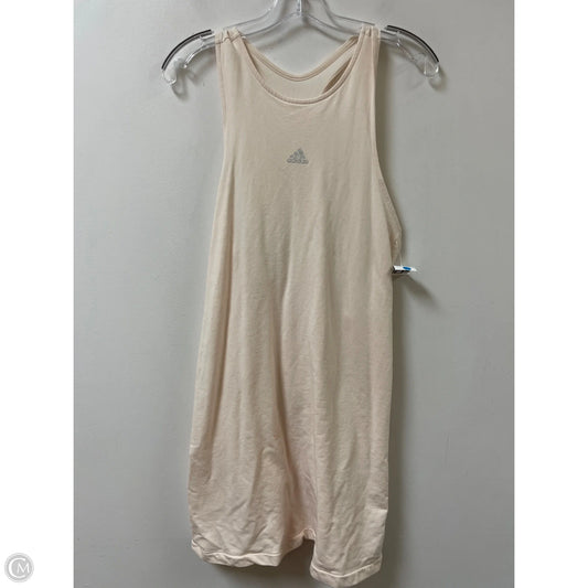 Athletic Dress By Adidas In Cream, Size: L