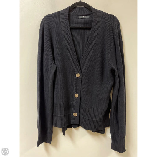 Sweater Cardigan By 7 For All Mankind In Black, Size: L