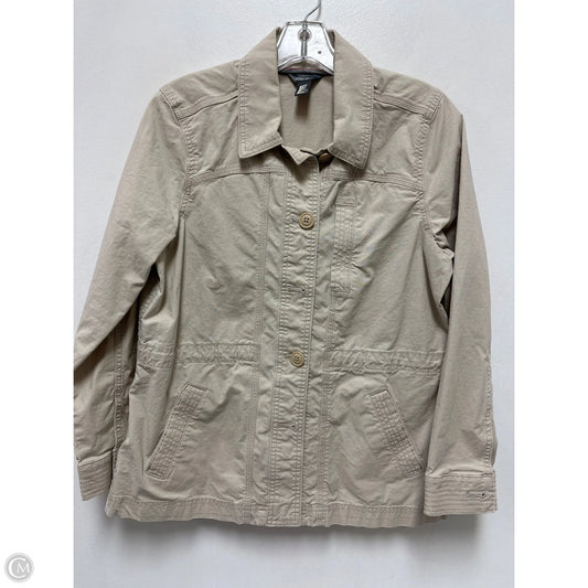 Jacket Utility By Eddie Bauer In Cream, Size: M