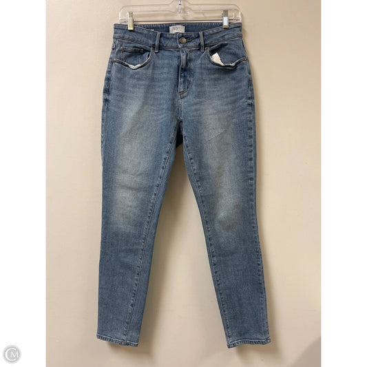 Jeans Skinny By Loft In Blue Denim, Size: 6
