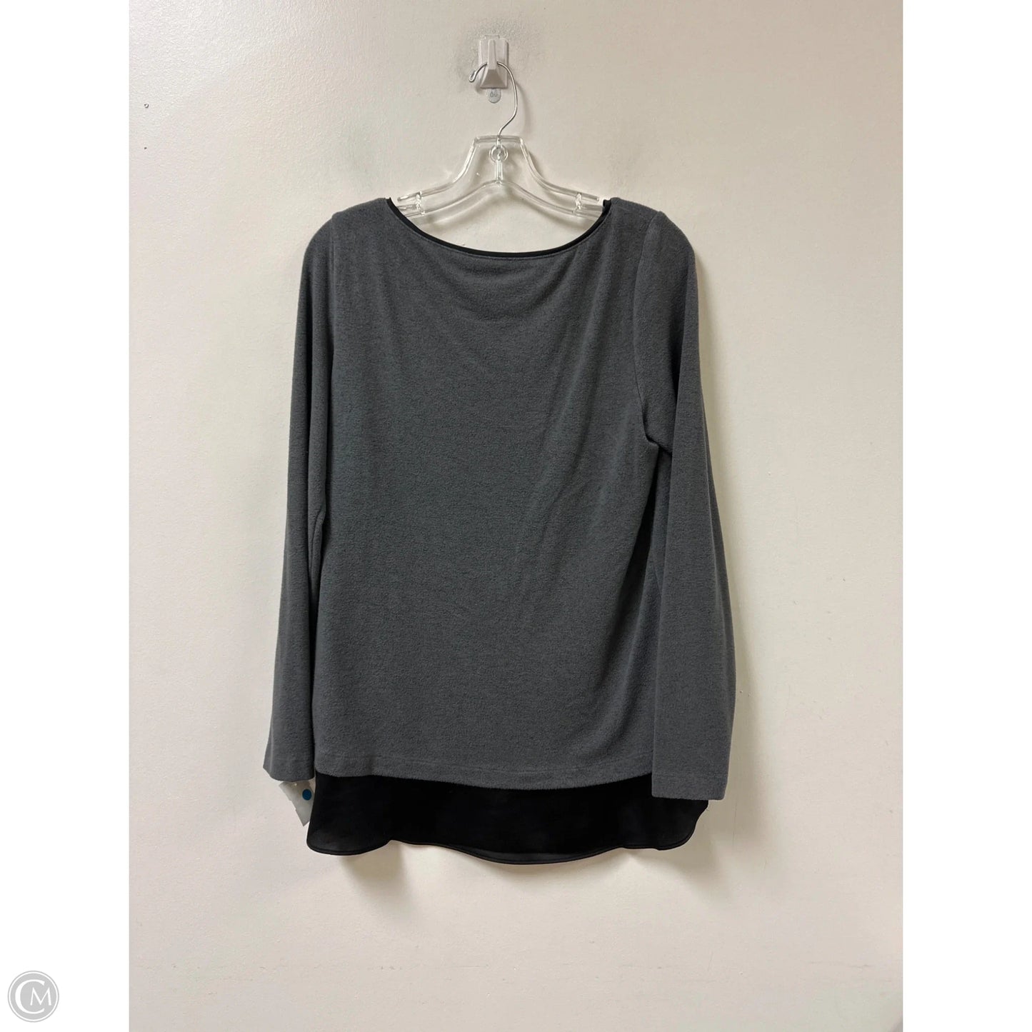 Top Long Sleeve By White House Black Market In Grey, Size: M