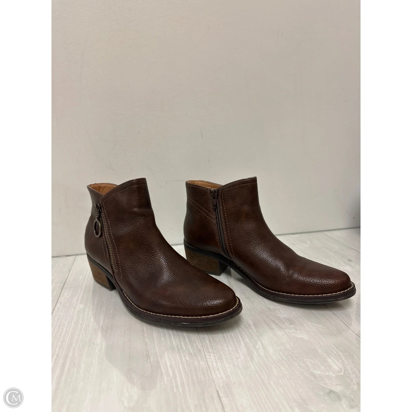 Boots Ankle Flats By White Mountain In Brown, Size: 7.5