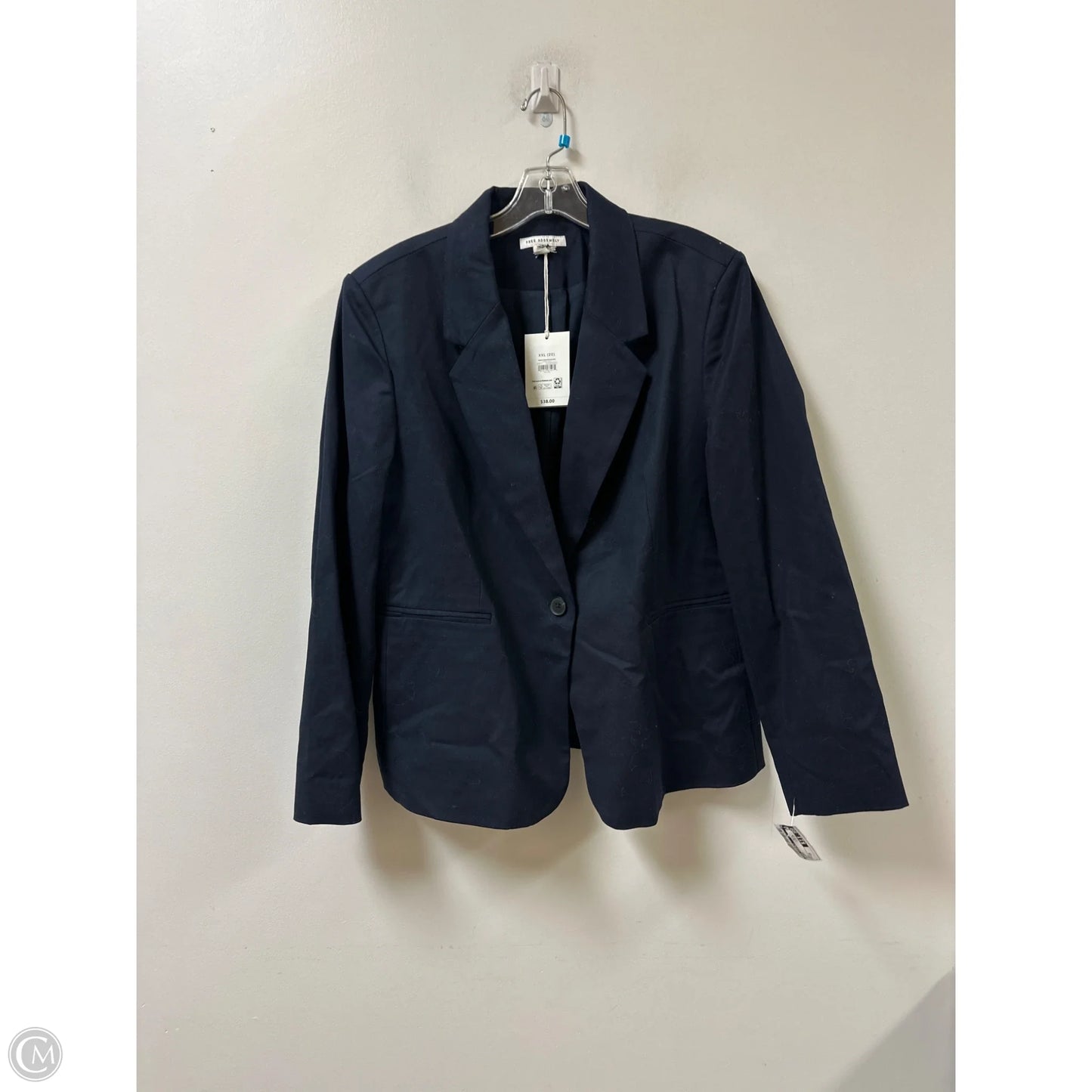 Blazer By Free Assembly In Navy, Size: 1x