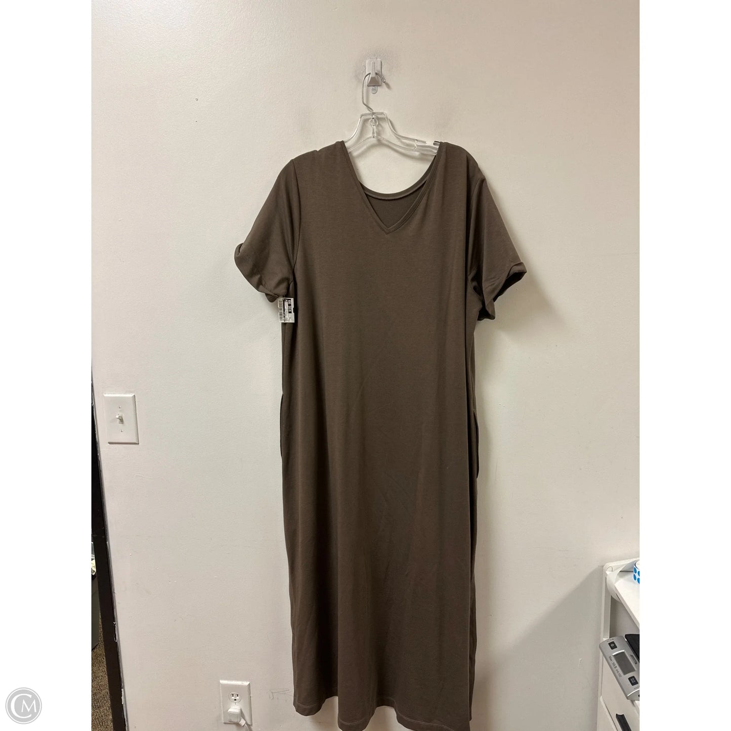 Dress Casual Maxi By Pure Jill In Brown, Size: Xl