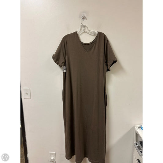 Dress Casual Maxi By Pure Jill In Brown, Size: Xl