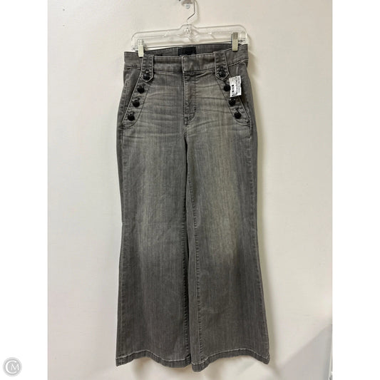 Jeans Wide Leg By White House Black Market In Grey Denim, Size: 8