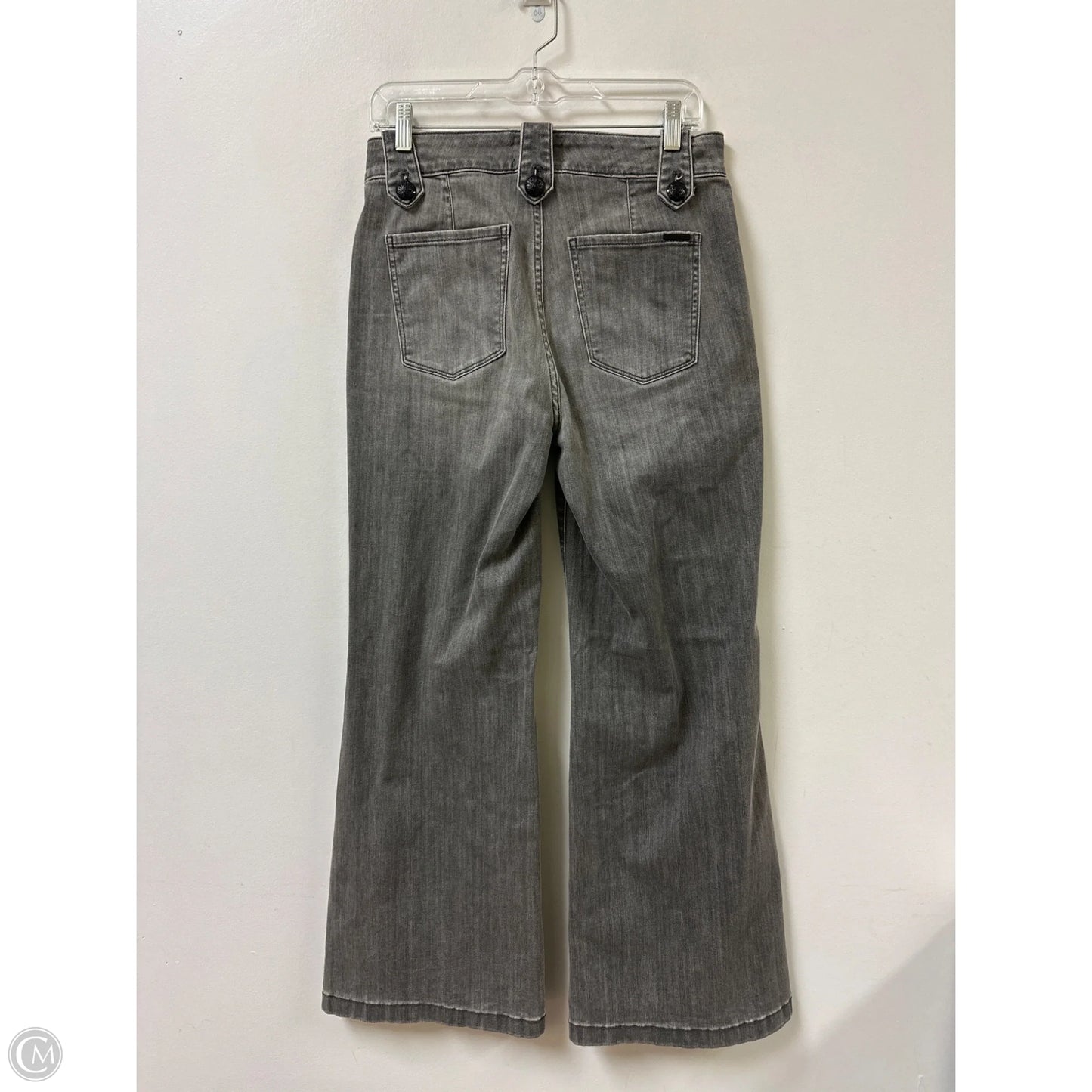 Jeans Wide Leg By White House Black Market In Grey Denim, Size: 8