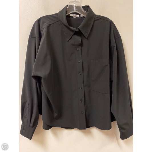 Blouse Long Sleeve By Chicos In Black, Size: L