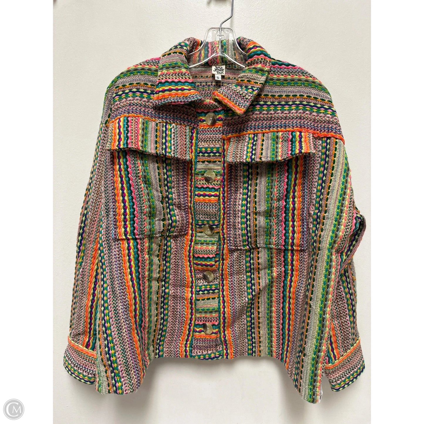 Jacket Shirt By Ivy Jane In Multi-colored, Size: S