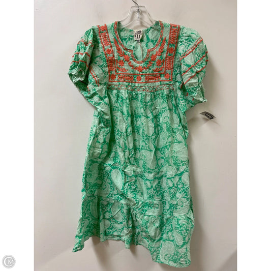 Dress Casual Short By Cmb In Green & White, Size: Xs