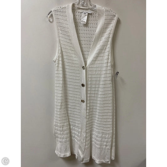 Cardigan By Chicos In White, Size: L