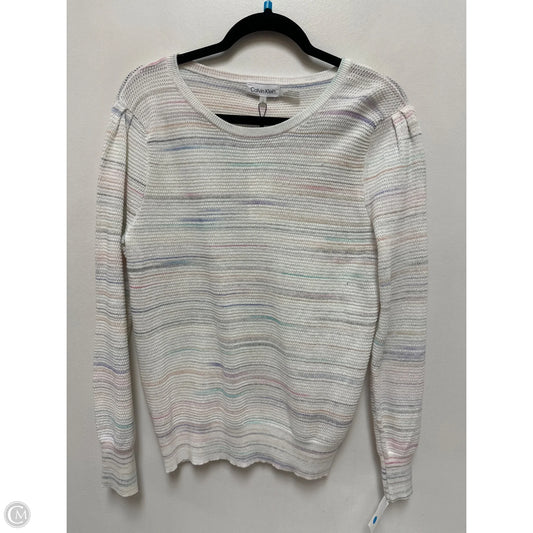 Sweater By Calvin Klein In Multi-colored, Size: S