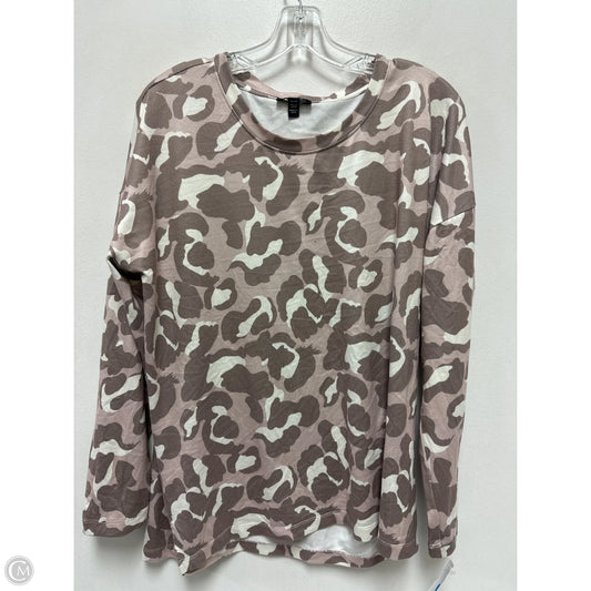 Top Long Sleeve By Tribal In Camouflage Print, Size: M