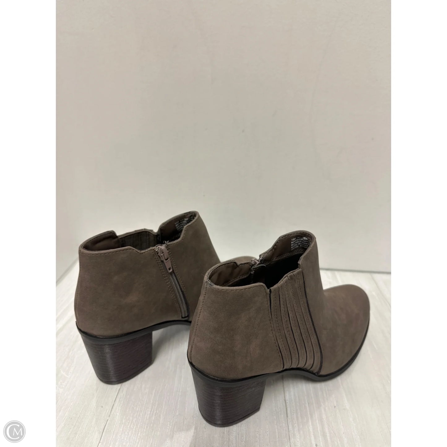 Boots Ankle Heels By Arizona In Grey, Size: 10