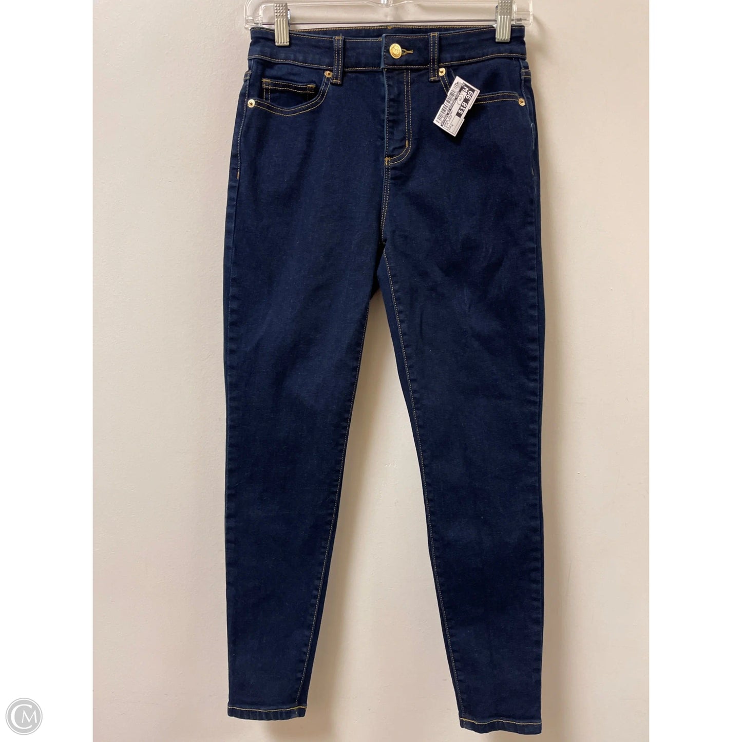 Jeans Skinny By Michael By Michael Kors In Blue Denim, Size: 2