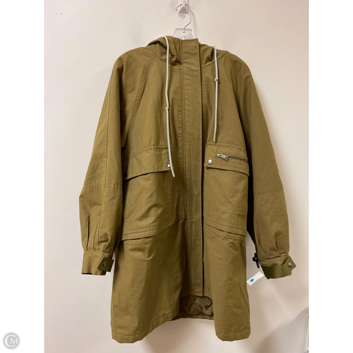 Coat Faux Fur & Sherpa By Bernardo In Green, Size: 1x