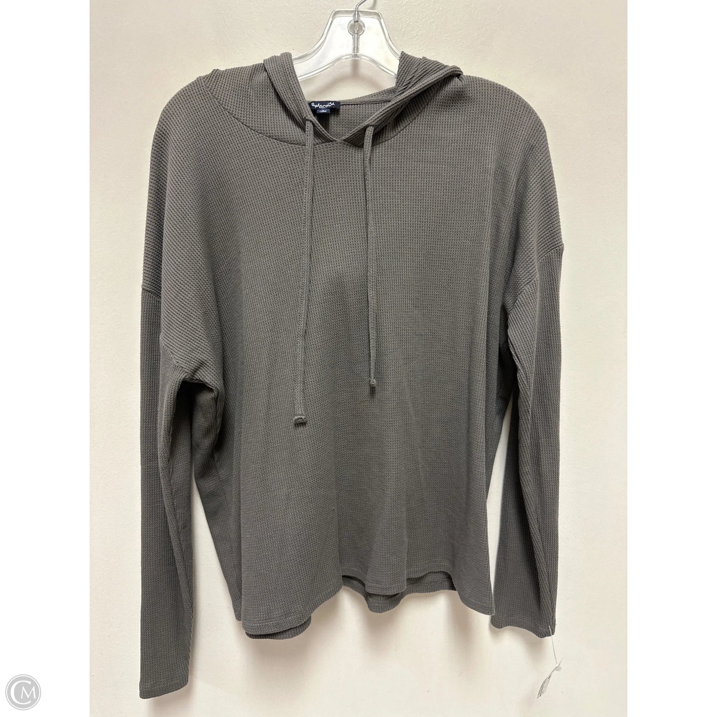 Top Long Sleeve By Splendid In Grey, Size: S