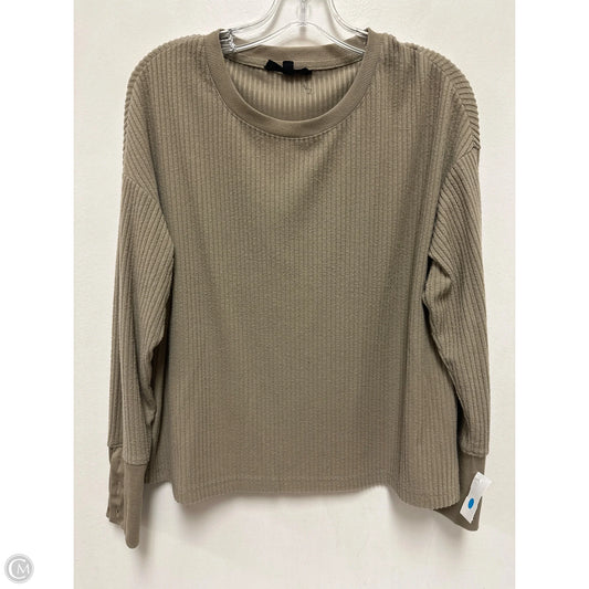 Top Long Sleeve By Jane And Delancey In Brown, Size: M