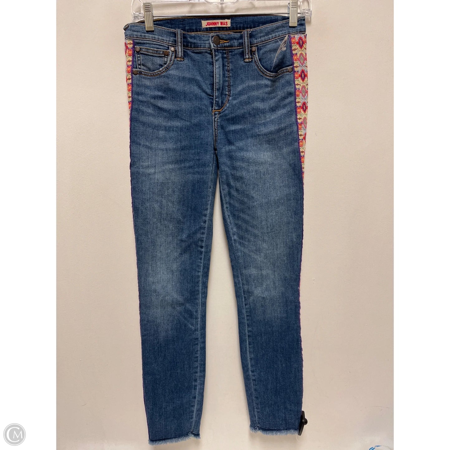 Jeans Skinny By Johnny Was In Blue Denim, Size: 2