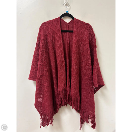 Shawl By Clothes Mentor In Red, Size: Osfm