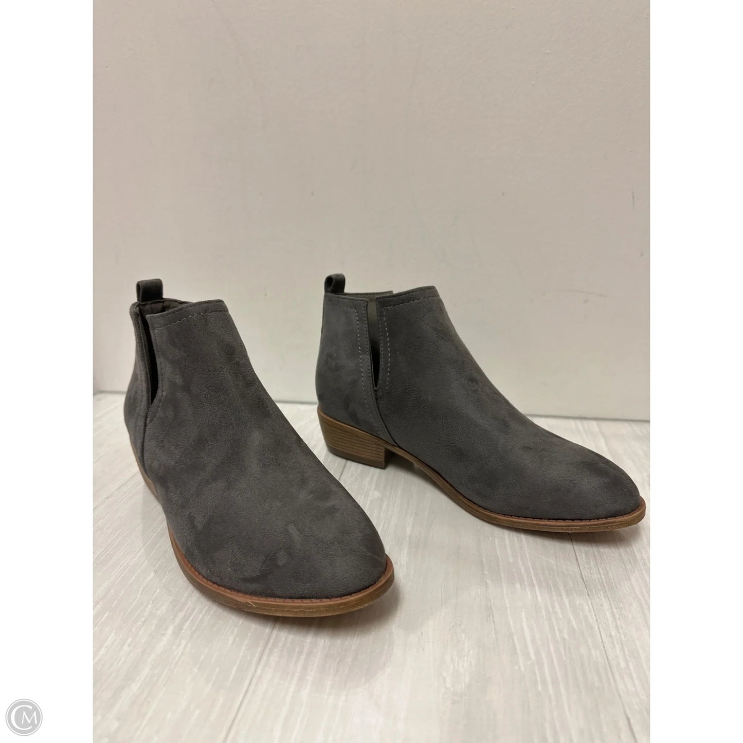 Boots Ankle Flats By Journee In Grey, Size: 10