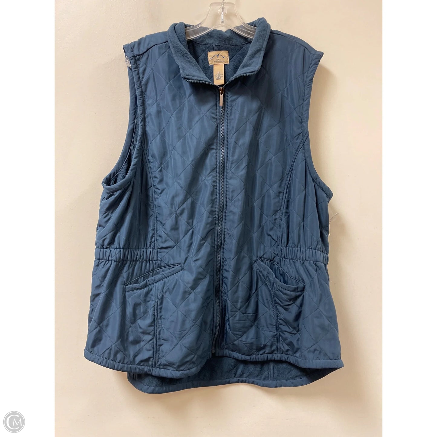 Vest Puffer & Quilted By Clothes Mentor In Blue, Size: 2x