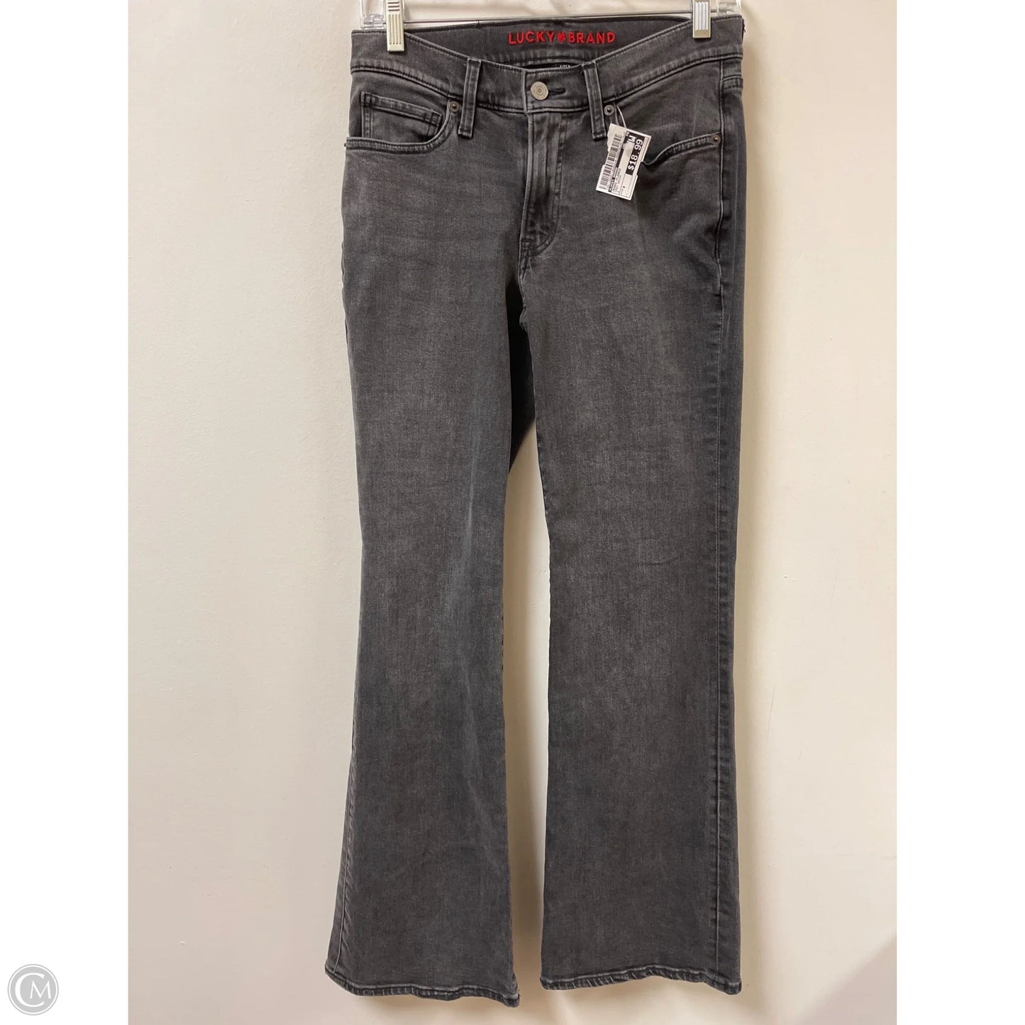 Jeans Flared By Lucky Brand In Grey Denim, Size: 4