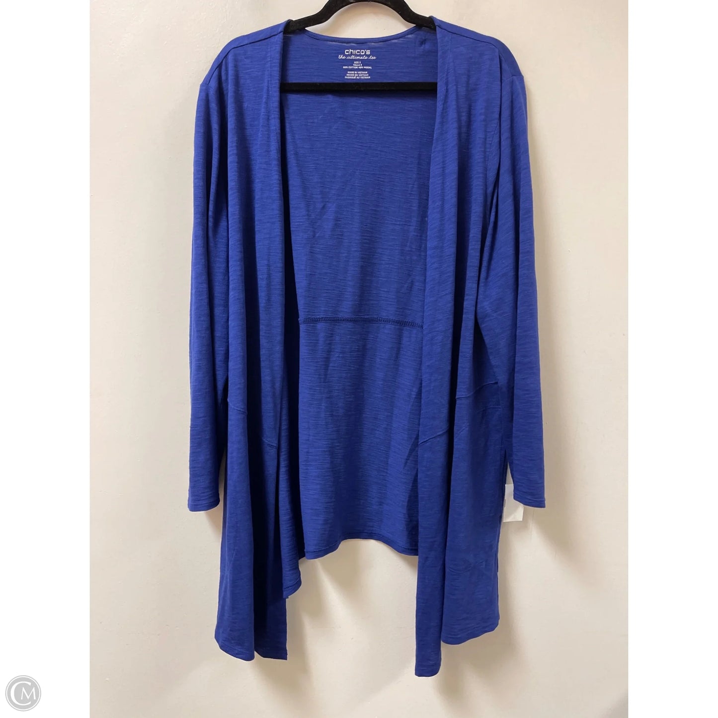 Sweater Cardigan By Chicos In Purple, Size: Xl