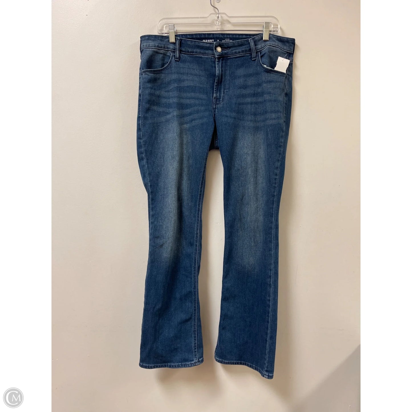 Jeans Boot Cut By Old Navy In Blue Denim, Size: 14