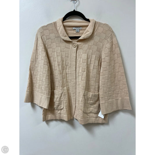 Sweater Cardigan By Mercer Street In Cream, Size: S