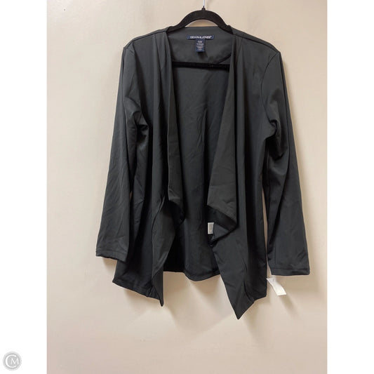 Sweater Cardigan By Clothes Mentor In Black, Size: L