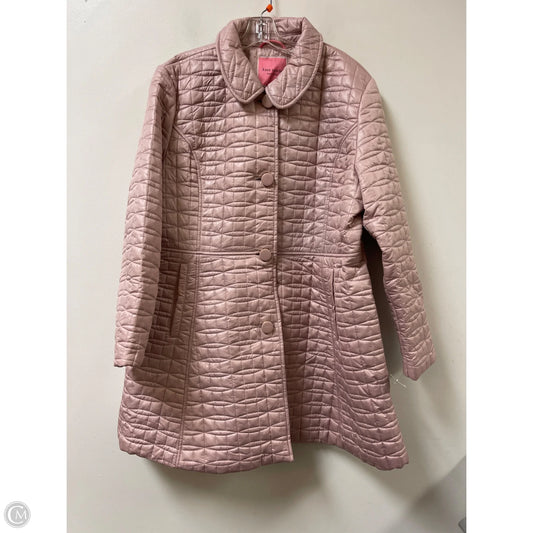 Coat Designer By Kate Spade In Pink, Size: 1x